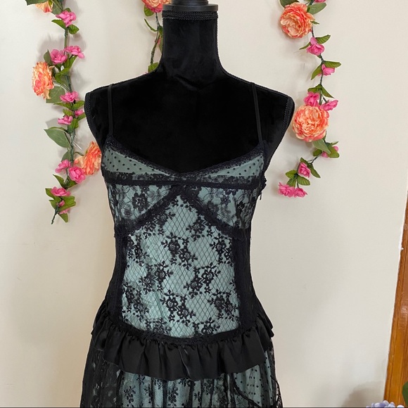 Mint Green + Black Lace - Picture 2 of 7